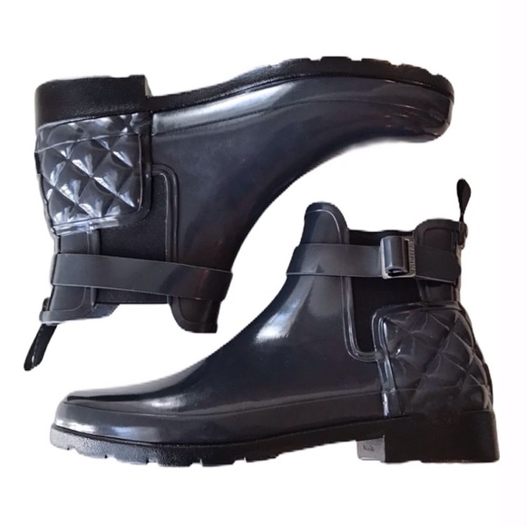 Hunter Shoes - Hunter Chelsea Boots Refined Slim Fit Quilted 9